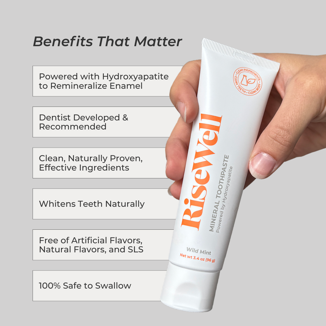 RiseWell Mineral Toothpaste | Natural Hydroxyapatite Toothpaste