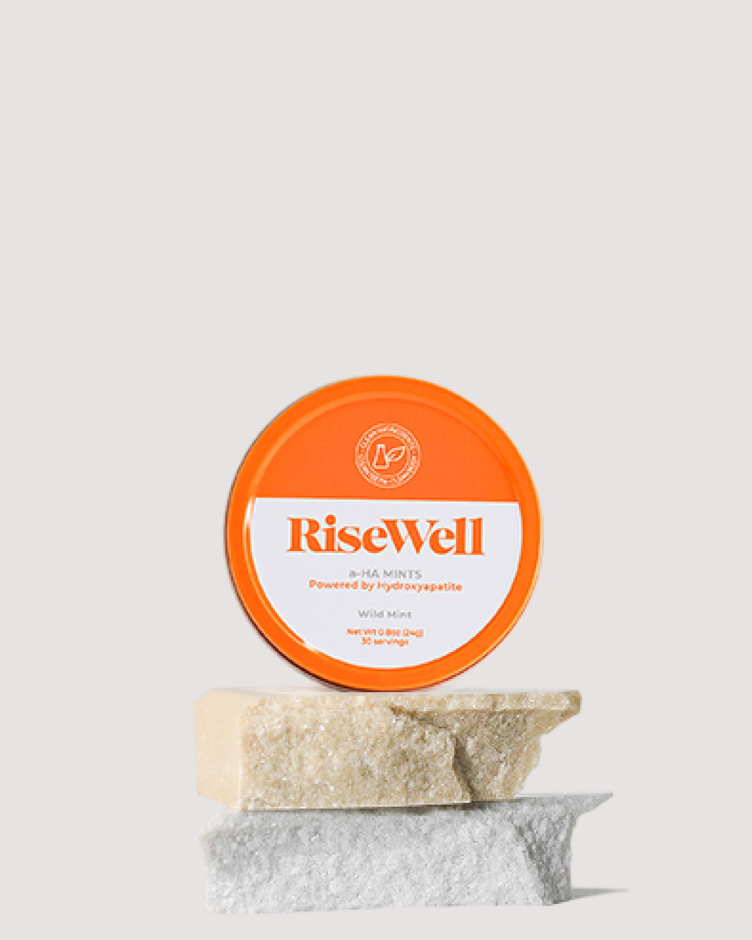 RiseWell a-HA Mints on a gray background